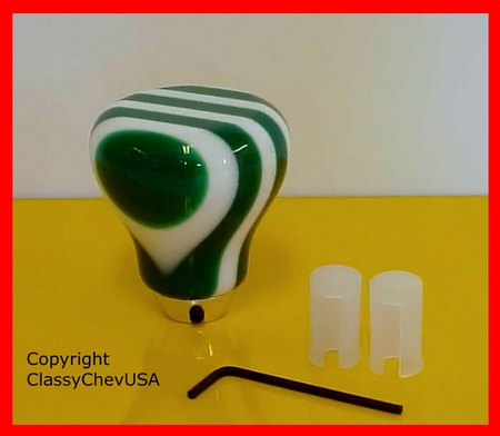 GREEN 9 Layer Gear Shift Knob
