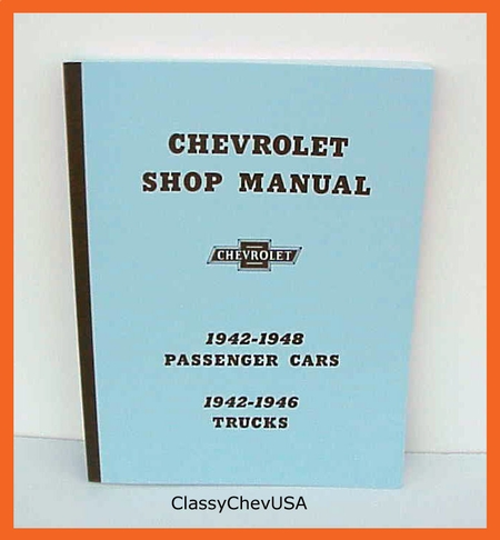 chevrolet truck shop manual