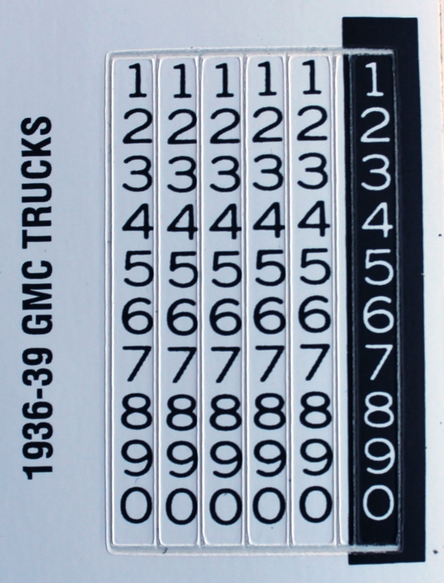 36-39 Speedometer Gauge Decals