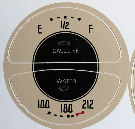 36-39 Speedometer Gauge Decals